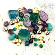 Load image into Gallery viewer, Lilac &amp; Aquamarine Pebble Bead Mix

