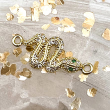Load image into Gallery viewer, Jeweled Coiled Snake Link
