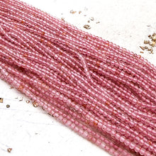 Load image into Gallery viewer, Pink Rutile Quartz Bead Strand
