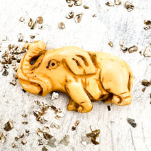 Load image into Gallery viewer, Elephant Carved Bone Focal Bead
