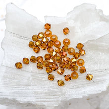 Load image into Gallery viewer, 3mm Crystal Copper Premium Crystal Bead Set - 48 Pcs
