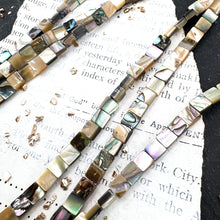 Load image into Gallery viewer, Pre-Order 4mm Abalone Square Bead Strand

