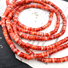 Load image into Gallery viewer, Pre-Order 4mm Baja Spiny Oyster Heishi Bead Strand
