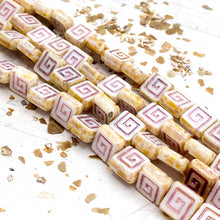 Load image into Gallery viewer, Petit Four Square Czech Bead Strand - Tucson Find
