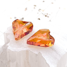 Load image into Gallery viewer, 17mm Astral Pink Wild Heart Premium Austrian Crystal Bead Pair
