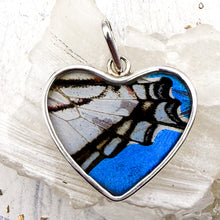 Load image into Gallery viewer, Sterling Silver Butterfly Heart Pendant - Tucson Find

