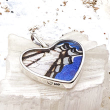 Load image into Gallery viewer, Sterling Silver Butterfly Heart Pendant - Tucson Find
