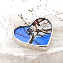 Load image into Gallery viewer, Sterling Silver Butterfly Heart Pendant - Tucson Find
