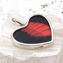 Load image into Gallery viewer, Sterling Silver Butterfly Heart Pendant - Tucson Find
