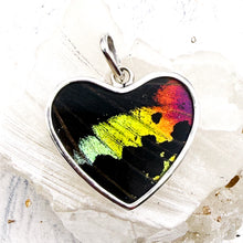Load image into Gallery viewer, Sterling Silver Butterfly Heart Pendant - Tucson Find
