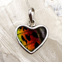 Load image into Gallery viewer, Small Sterling Silver Butterfly Heart Pendant - Tucson Find
