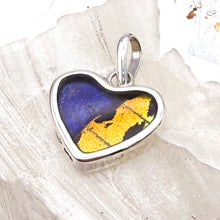 Load image into Gallery viewer, Small Sterling Silver Butterfly Heart Pendant - Tucson Find

