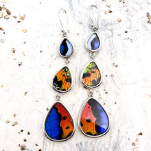 Load image into Gallery viewer, Sterling Silver Butterfly Drop Earrings - Tucson Find
