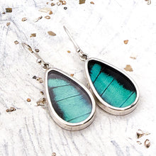 Load image into Gallery viewer, Sterling Silver Butterfly Drop Earrings - Tucson Find
