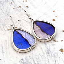 Load image into Gallery viewer, Sterling Silver Butterfly Drop Earrings - Tucson Find
