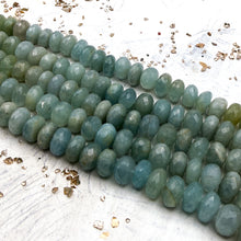 Load image into Gallery viewer, Aquamarine Rondelle Strand - Tucson Find
