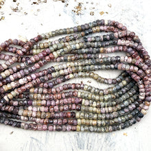 Load image into Gallery viewer, 4/5mm Silverite Sapphires Faceted Rondelle Strand - Tucson Find
