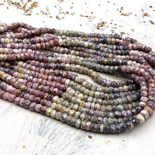 Load image into Gallery viewer, 4/5mm Silverite Sapphires Faceted Rondelle Strand - Tucson Find

