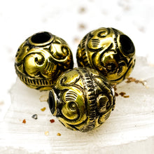 Load image into Gallery viewer, Fancy Round Nepal Focal Bead
