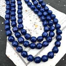 Load image into Gallery viewer, Pre Order 8mm Swarovski Dark Lapis Baroque Pearl Strand
