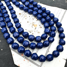 Load image into Gallery viewer, Pre Order 8mm Swarovski Dark Lapis Baroque Pearl Strand
