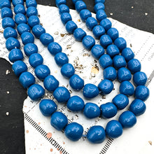 Load image into Gallery viewer, Pre-Order 8mm Swarovski Lapis Baroque Pearl Strand
