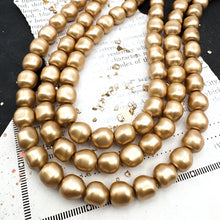 Load image into Gallery viewer, 8mm Swarovski Vintage Gold Baroque Pearl Strand
