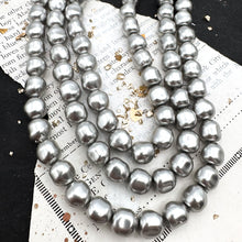 Load image into Gallery viewer, Pre-Order 8mm Swarovski Light Grey Baroque Pearl Strand
