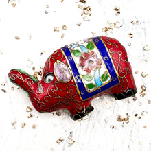 Load image into Gallery viewer, Red Elephant Cloisonné Bead
