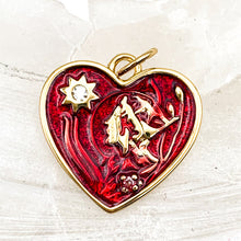 Load image into Gallery viewer, 18K Gold Plated My Love for You Heart Charm
