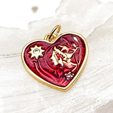 Load image into Gallery viewer, 18K Gold Plated My Love for You Heart Charm
