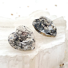 Load image into Gallery viewer, Discontinued! - 14.4x14mm Rose Patina Xilion Heart Premium Crystal Charm Pair
