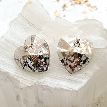Load image into Gallery viewer, Discontinued! - 14.4x14mm Rose Patina Xilion Heart Premium Crystal Charm Pair
