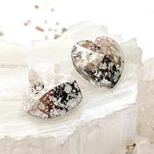 Load image into Gallery viewer, Discontinued! - 14.4x14mm Rose Patina Xilion Heart Premium Crystal Charm Pair
