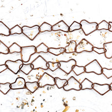 Load image into Gallery viewer, Antique Copper Heart Chain - 12”
