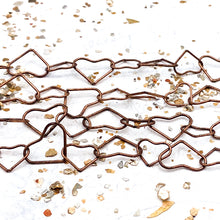 Load image into Gallery viewer, Antique Copper Heart Chain - 12”
