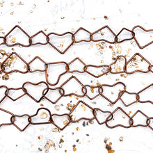 Load image into Gallery viewer, Antique Copper Heart Chain - 12”
