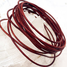 Load image into Gallery viewer, 1.5mm Natural Turkey Red Round Leather Cord
