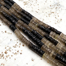 Load image into Gallery viewer, Shaded Smoky Quartz Heishi Gemstone Strand
