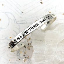 Load image into Gallery viewer, Sterling Silver Shakespeare Cuff - Tucson Find
