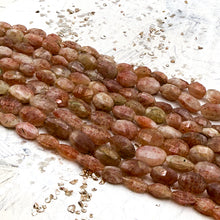 Load image into Gallery viewer, Sunstone Faceted Ovals

