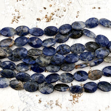 Load image into Gallery viewer, Faceted Sodalite Oval Gemstone Strand
