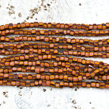 Load image into Gallery viewer, Sunset Striped African Bead Strand

