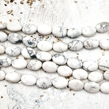 Load image into Gallery viewer, Howlite Oval Gemstone Strand
