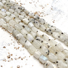Load image into Gallery viewer, Faceted Moonstone Nugget Gemstone Strand
