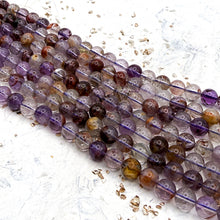 Load image into Gallery viewer, Super 7 Round Gemstone Strand
