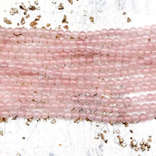 Load image into Gallery viewer, Round Rose Quartz Gemstone Strand
