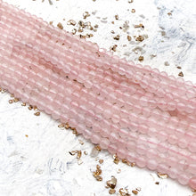 Load image into Gallery viewer, Round Rose Quartz Gemstone Strand
