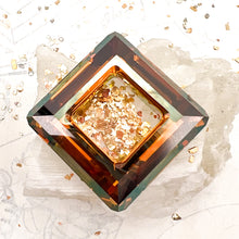 Load image into Gallery viewer, 30mm Copper Square Ring Premium Crystal Link
