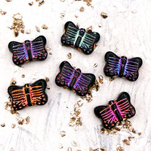 Load image into Gallery viewer, 11x16mm Butterfly Black with Volcano Wash (6pcs)

